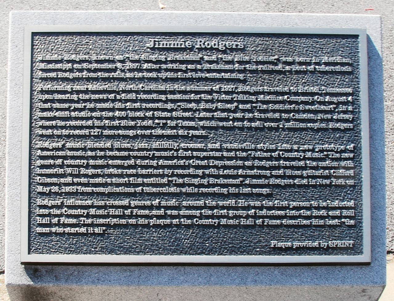 2011-10-24, 007, Birthplace of Country Music, Bristol, TN-VA