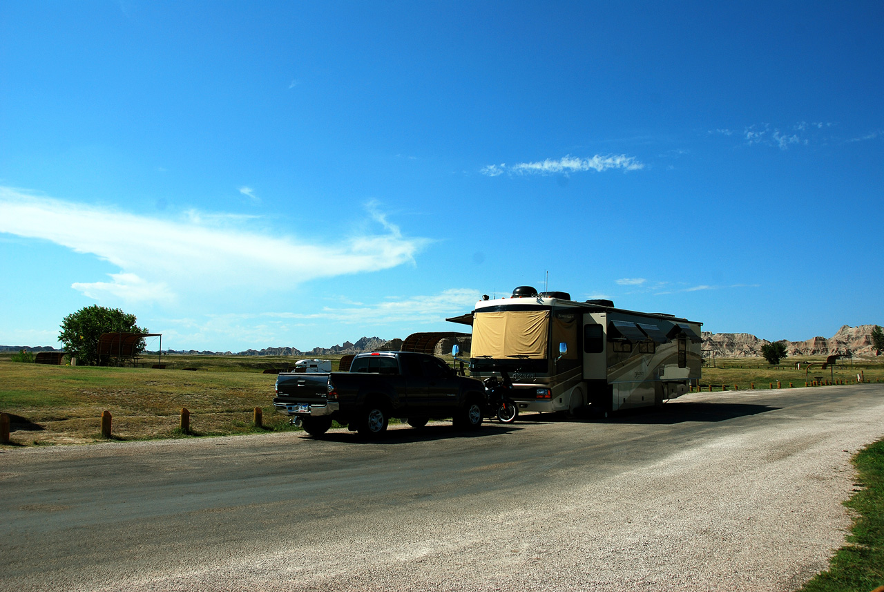 2013-08-29, 002, Cedar Pass CG, Site 70, Badlands NP, SD