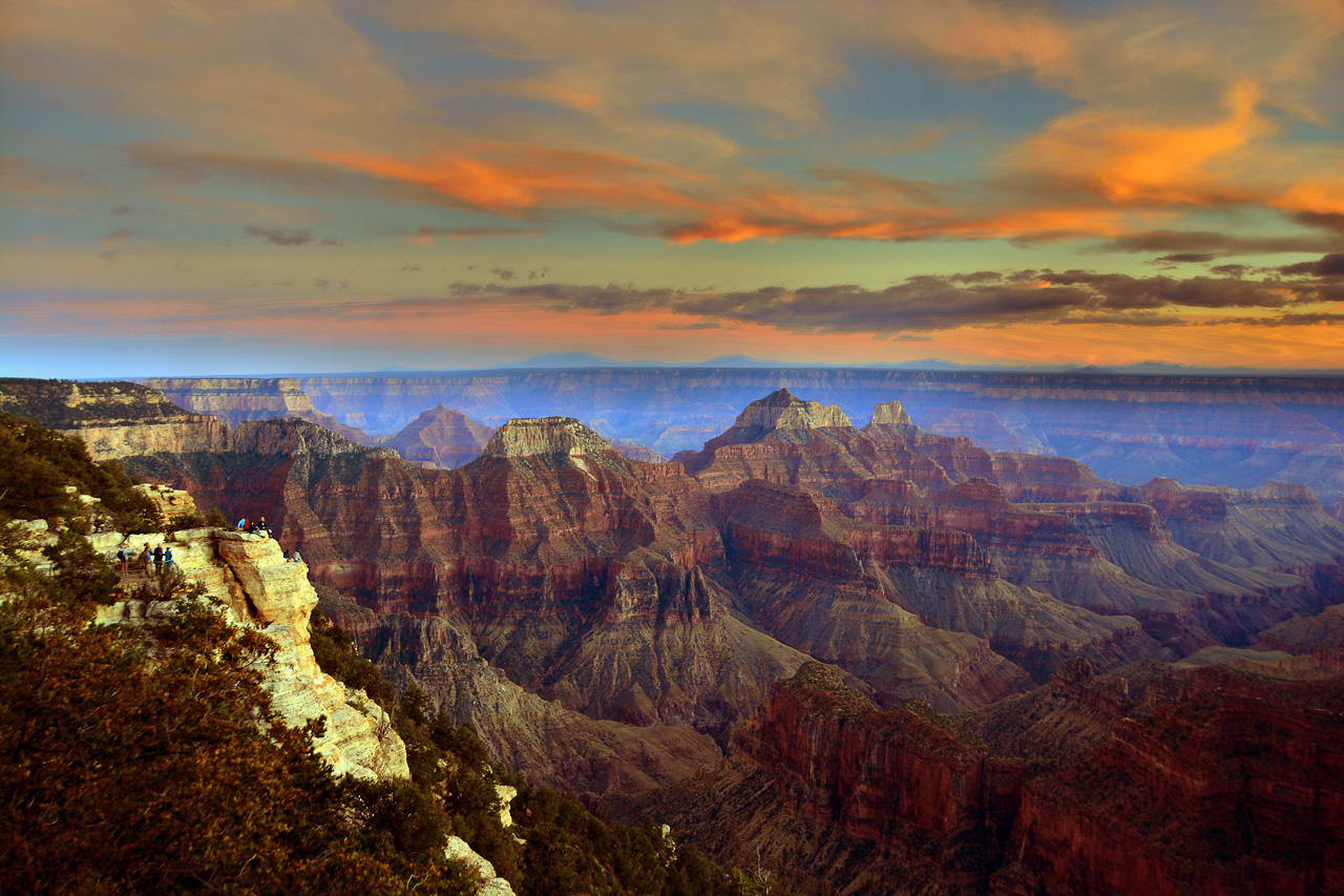2015-10-10, 006, Grand Canyon NP, North Rim, Lodge at Sunset