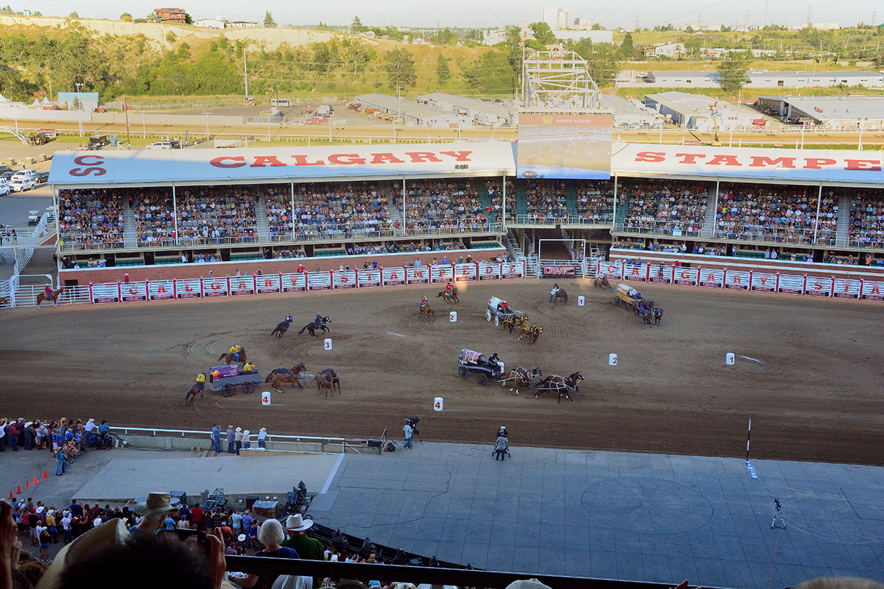 2017-07-09, 018, Calgary Stapede, AB, Chuck Wagon Rasces