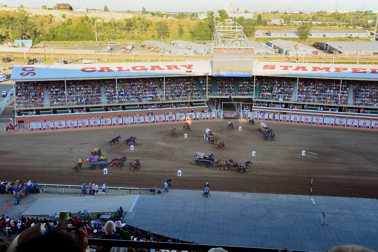 2017-07-09, 019, Calgary Stapede, AB, Chuck Wagon Rasces