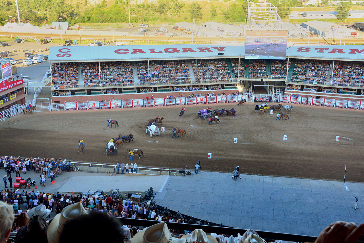 2017-07-09, 033, Calgary Stapede, AB, Chuck Wagon Rasces