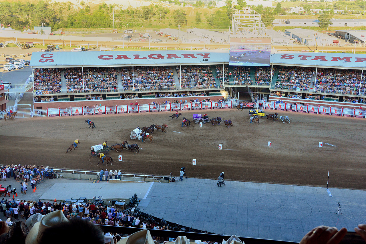 2017-07-09, 034, Calgary Stapede, AB, Chuck Wagon Rasces