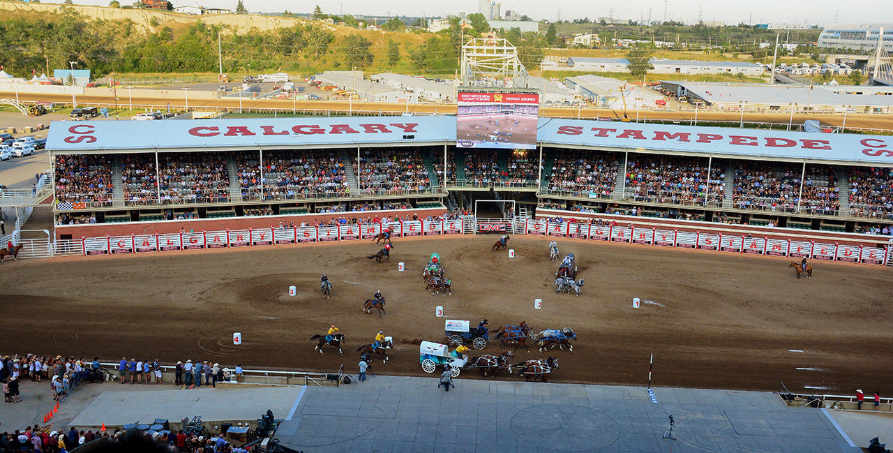 2017-07-09, 061, Calgary Stapede, AB, Chuck Wagon Rasces