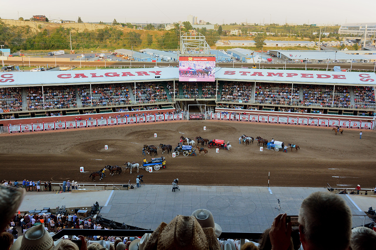2017-07-09, 079, Calgary Stapede, AB, Chuck Wagon Rasces