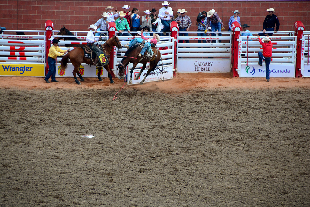 2017-07-10, 163, Calgary Stampede, AB, Bareback Bronco Riding