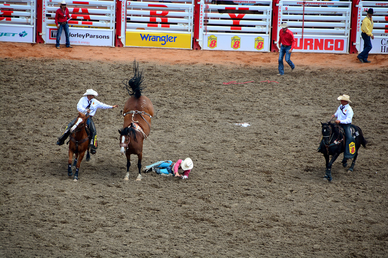2017-07-10, 169, Calgary Stampede, AB, Bareback Bronco Riding